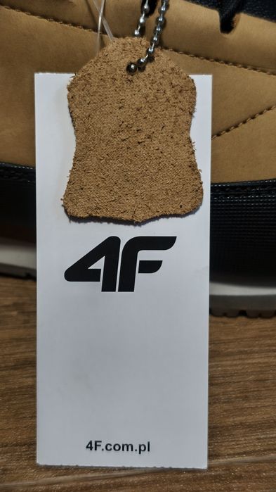 Sneakersy Męskie Skórzane Za Kostkę 4F Rozmiar 45 - 29 cm