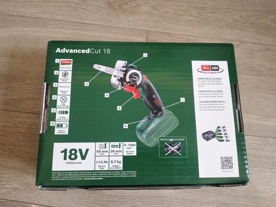 Pilarka Bosch AdvancedCut 18 Aku. Piła Wielofunkcyjna + Adapter Aku.
