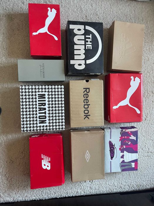 Обувные коробки Adidas Reebok Puma New balance Umbro Miraton Rossi