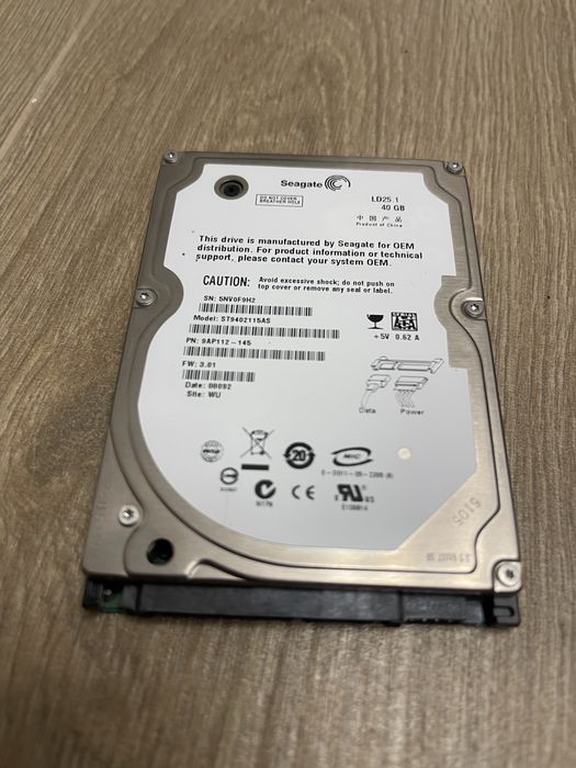 Продам hdd 40 gb