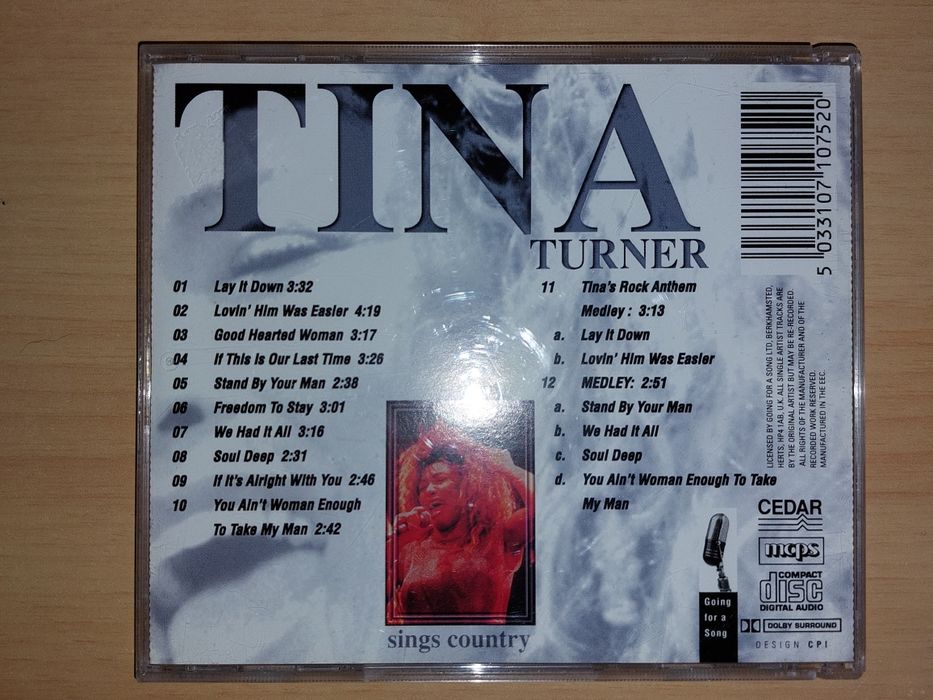 CD Tina Turner " Sings Country " (COMO NOVO)