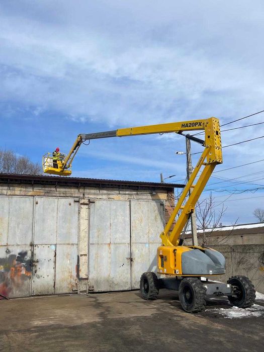 Оренда послуги колінчасті підйомники 20м , аренда подъемников Haulotte