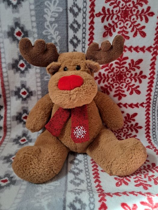 М'яка іграшка новорічний олень