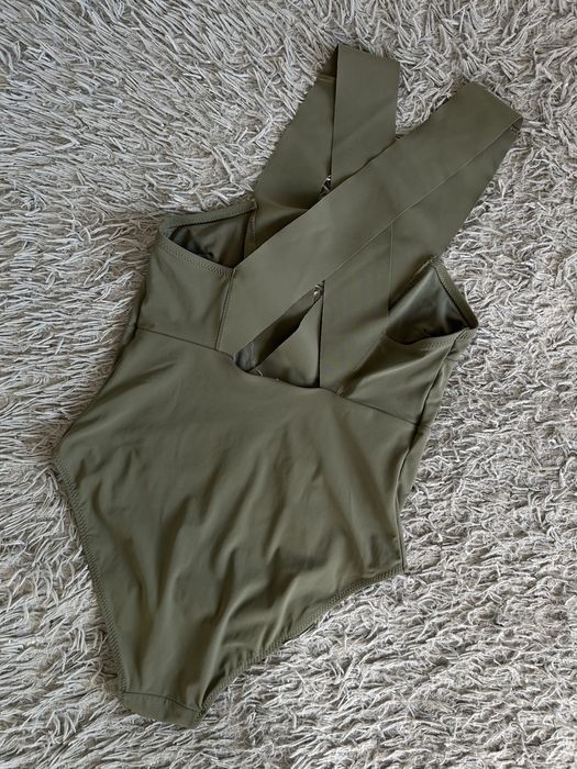 Купальник суцільний жіночий h&m.  боді. купальник оливковий