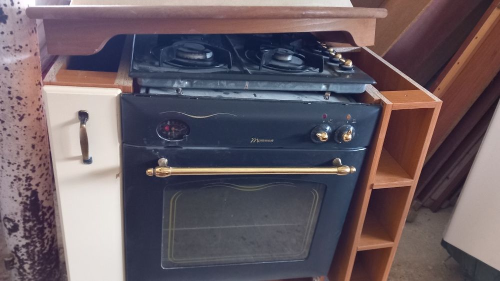 Piekarnik i płyta gazawa -styl retro.stan bdb