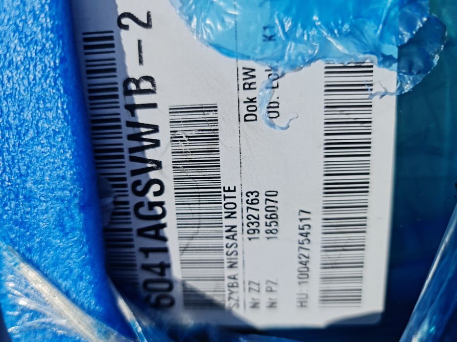 Szyba przednia nissan note 6041A