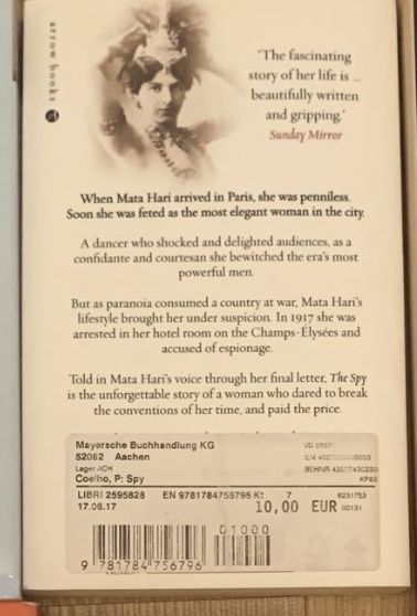 Книга про Мата Харі від Пауло Коєльо (англійською)