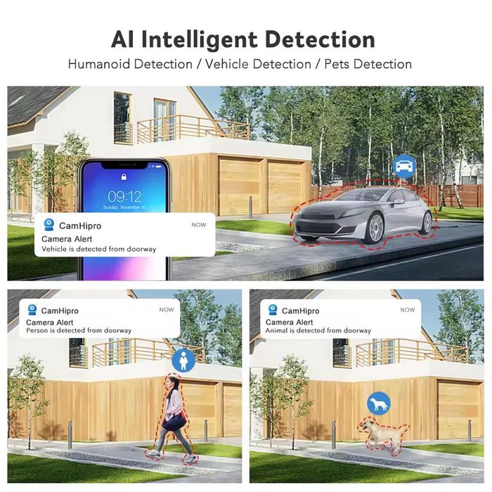 Поворотна Wi-Fi камера відеоспостереження BOAVISION 4K 8MP PTZ