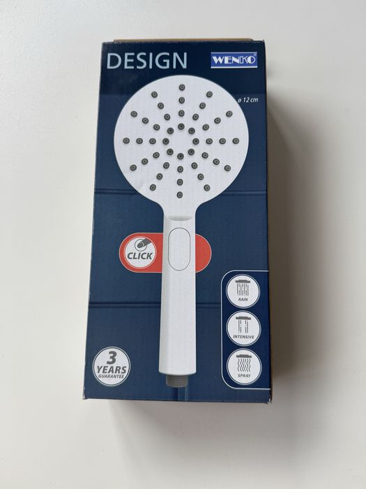 Нова Лійка душова Wenko Design white, пластик (ABS)