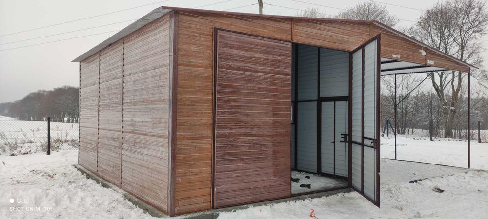 Garaż Blaszany Drewnopodobny , Garaże Blaszane , Blaszak  - ESSTAL*