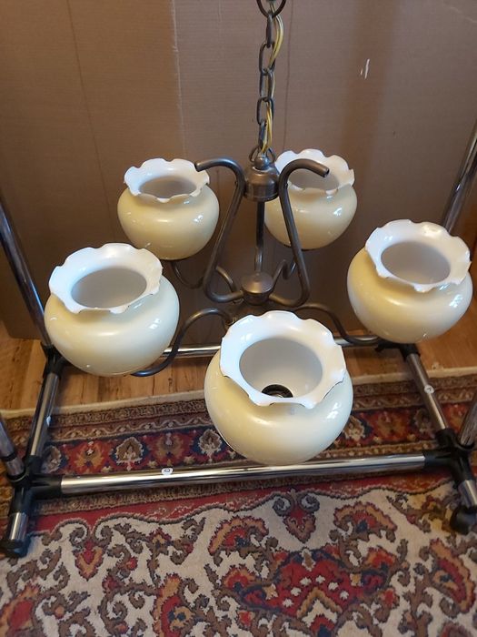 Zyrandol mosiężny  PRL