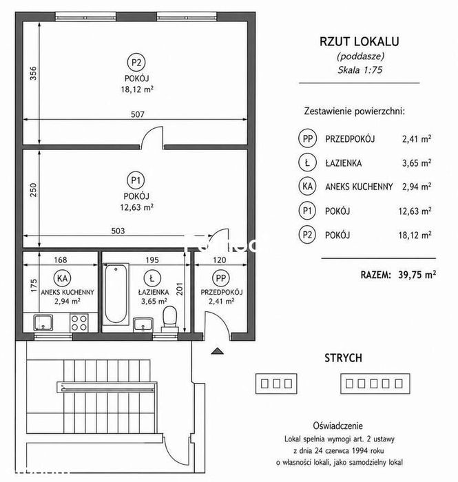39,75 m² | 2 pok| Targówek | metro 300m I poddasze - Widok 4