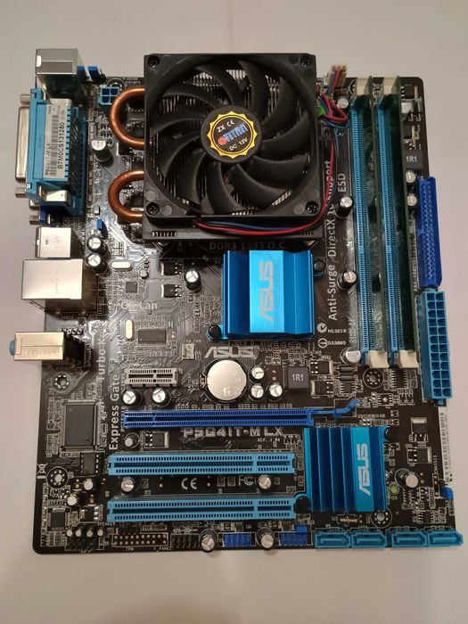 Материнська плата ASUS P5G41T-MLX + процесор + оперативка