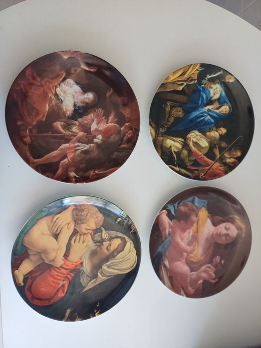 Pratos de natal vista alegre de 1996 a 1998