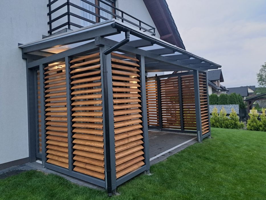 Zadaszenia tarasów pergole wiaty pergola zabudowy tarasów