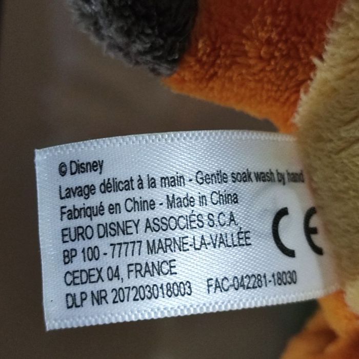 Рідкісна колекційна іграшка Лисеня Тод (Disney) з Disneyland Paris