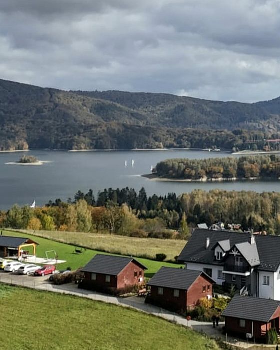 Pokoje-Solina/Polańczyk Jezioro Solińskie/widok na Jezioro