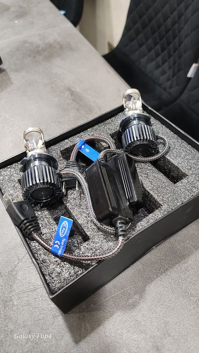 Лед лампи H7 з лінзою LED /  БІ ЛЕД