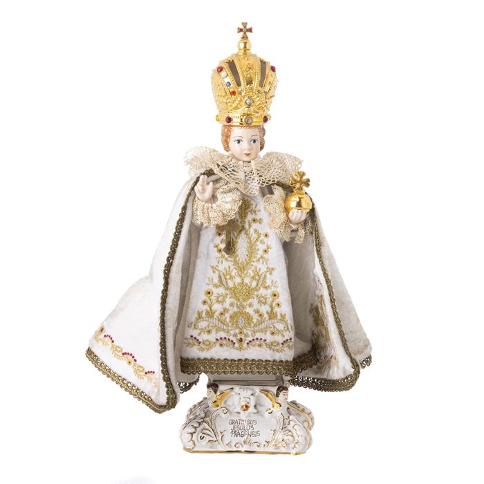 Porcelana - Menino Jesus de praga (40 cm)