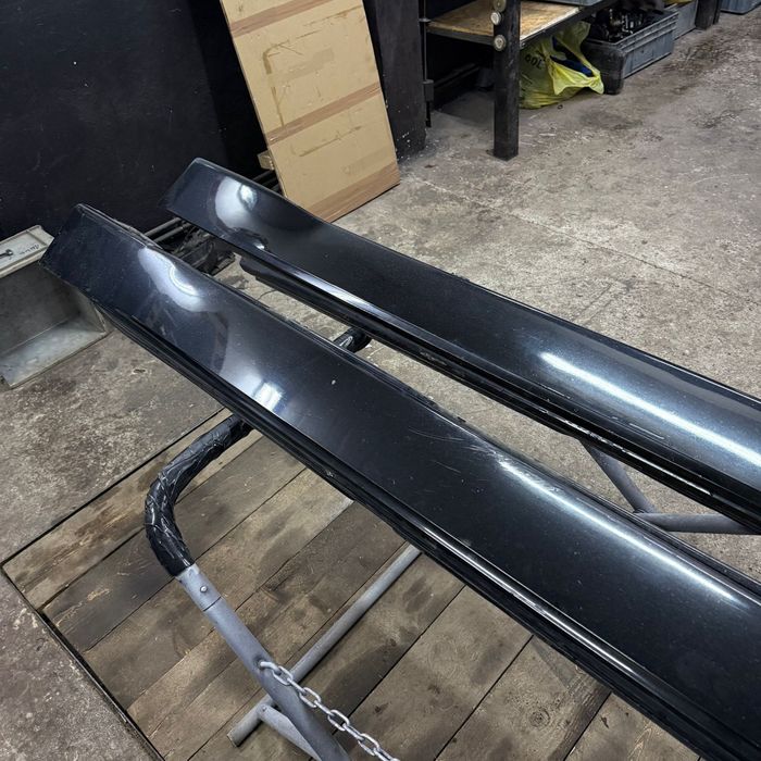 Bmw e65 nakładki na progi nakładka prawa lewa 475/9 black sapphire