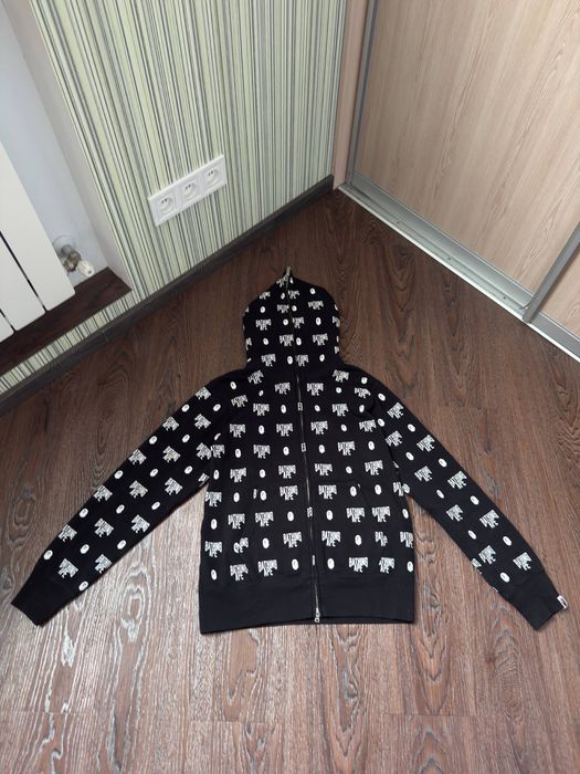 BAPE Monogram Full Zip Hoodie, худи, зипка, бейп