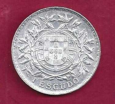 REPUBLICA   1$00  ESCUDO   1915    BELA PRATA