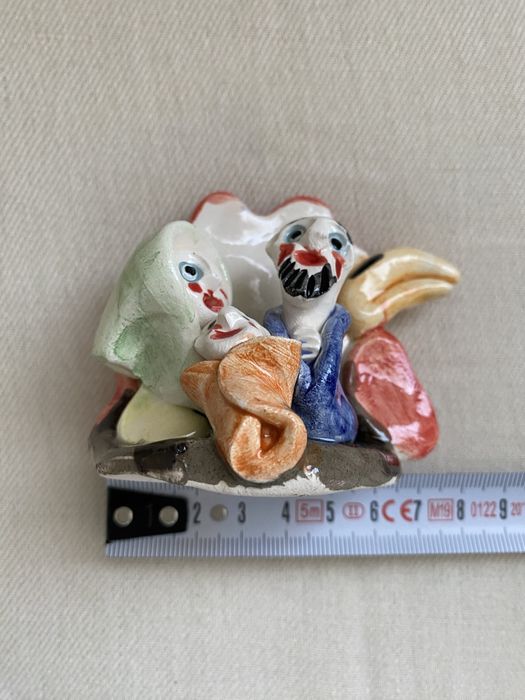 Mini-presépio arte popular-em argila vitrificada - Conceição Sapateiro