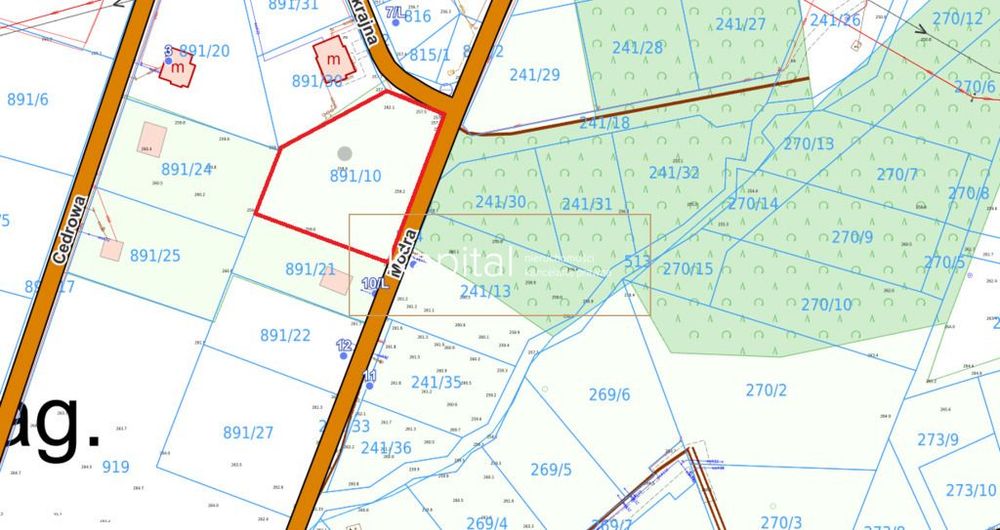 Widok na górę Ślęzę, Prąd, Kanalizacja, Woda,