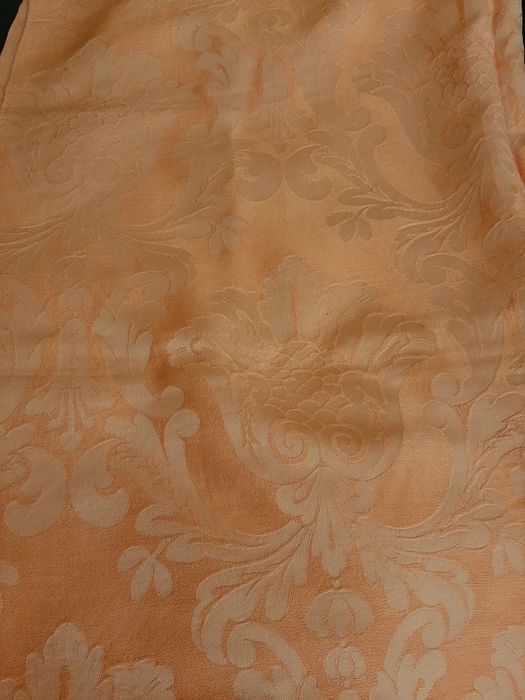 Colcha Vintage Cor Pêssego Jacquard