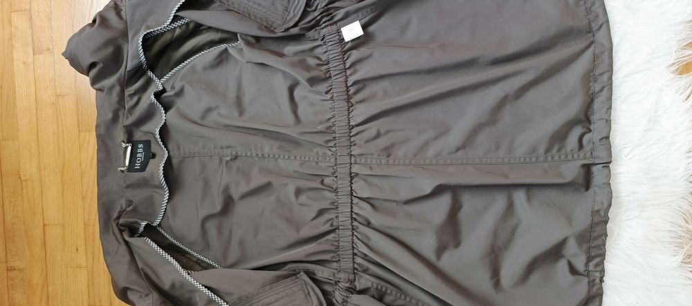 Parka, Hobbs, 12/40, khaki, kołnierz, troczek w pasie