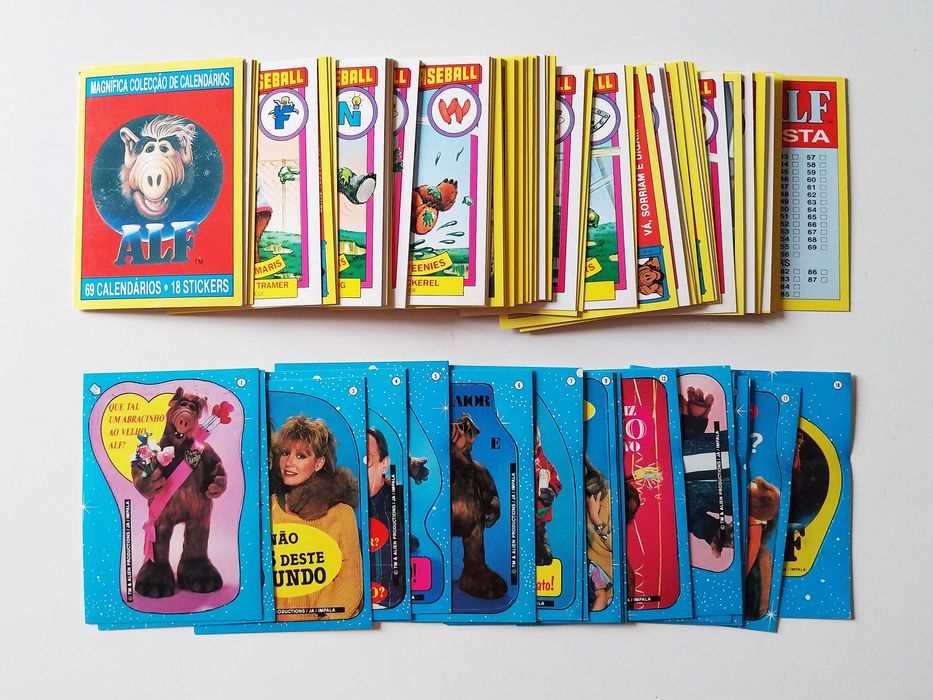 coleção completa ALF (69 calendários + 18 stickers) | Impala, 1989