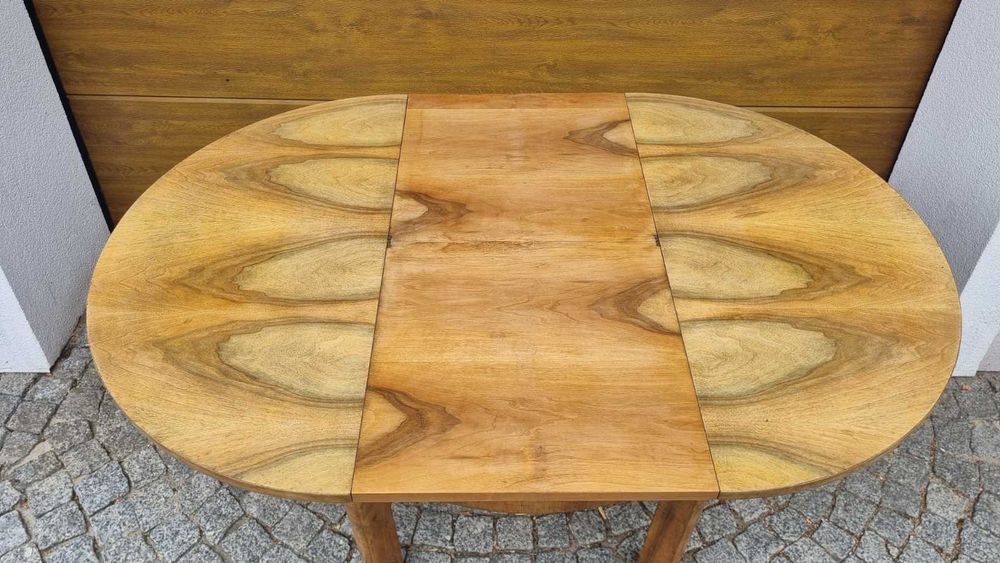 110 cm stół okrągły rozkładany Design PRL