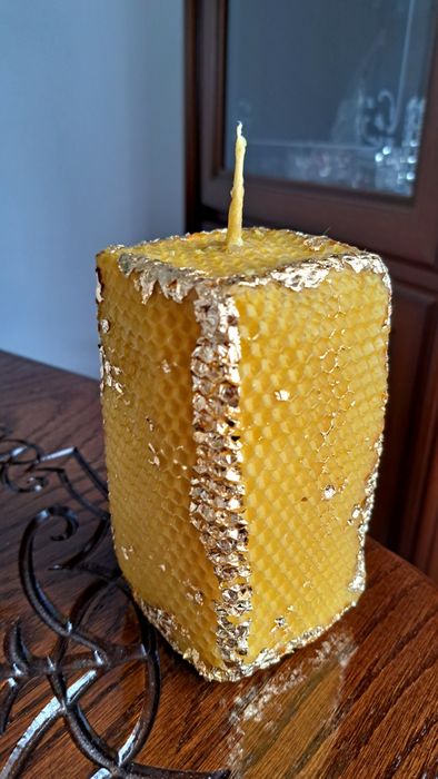 Свічка-намір «Ясність розуму та впевнені рішення» з натуральної вощини