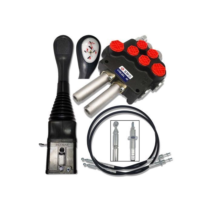 Rozdzielacz 80L + JOYSTICK 0P Zestaw 2 SEK DO TURA [8007]