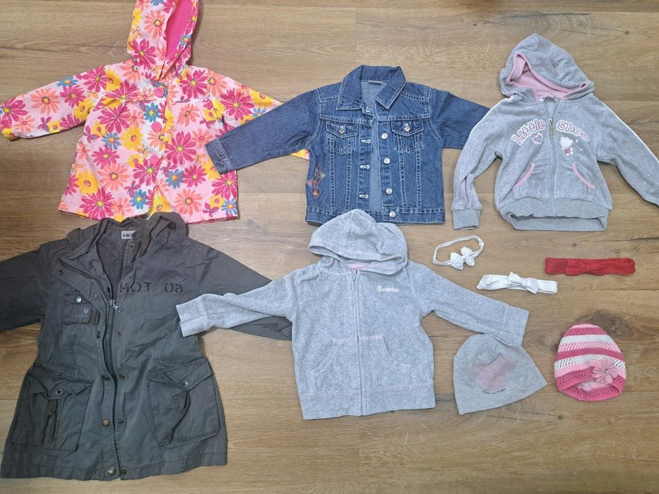 Paka ubrań dla dziewczynki rozmiar 86