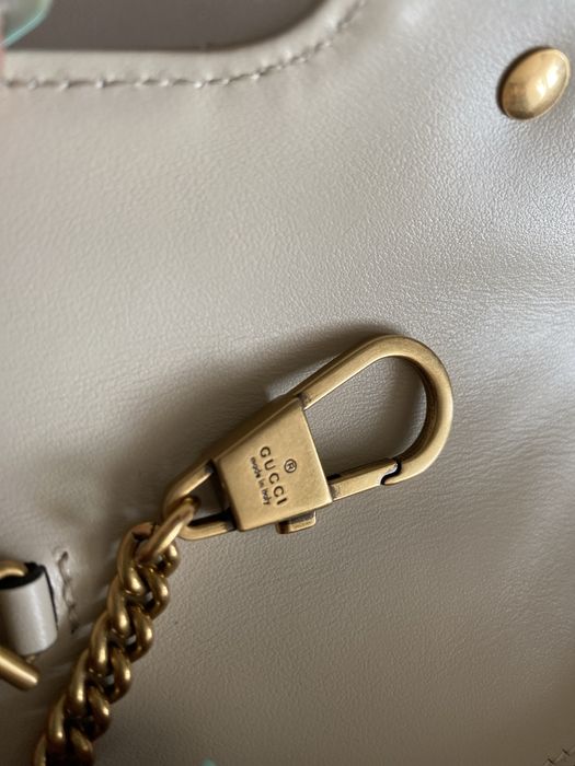 Gucci Marmont super mini biała ideał