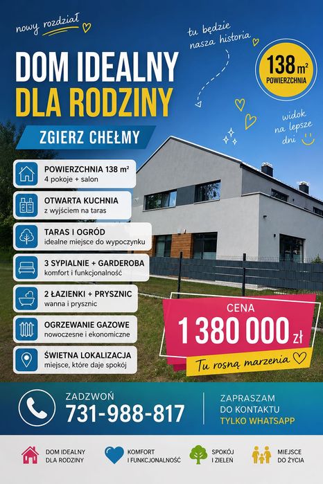 Dom Bliżniak zgierz Chełmy