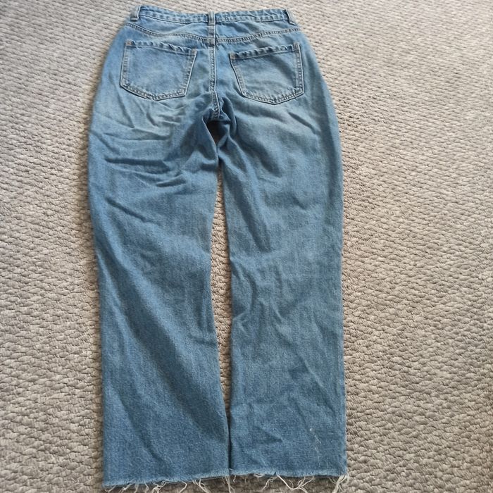 Spodnie jeansowe Denim hight waist print  36