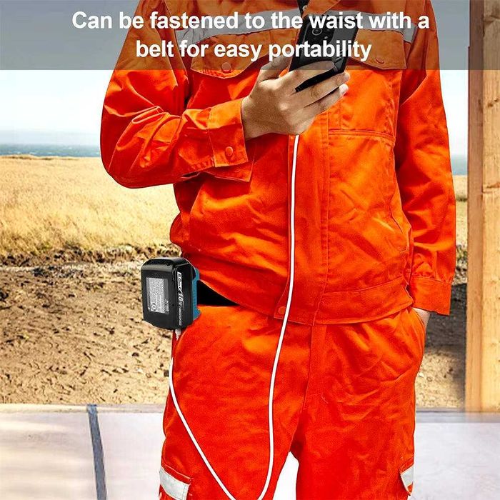 Адаптер USB TypeC - повербанк для аккумуляторной батареи Макита 18-21В