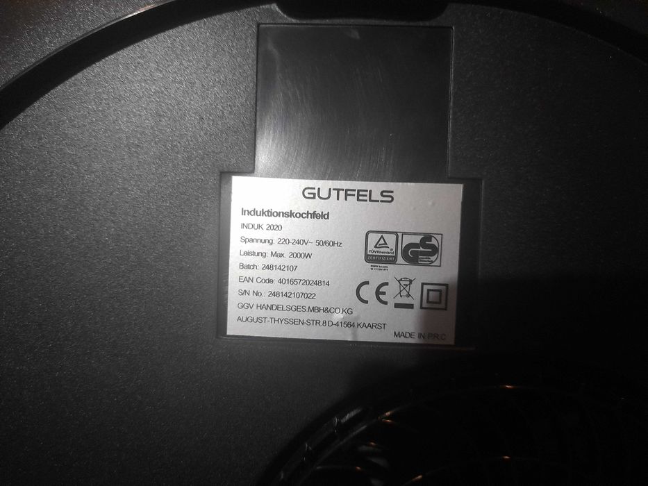 Індукційна плита Gutfels Induk220