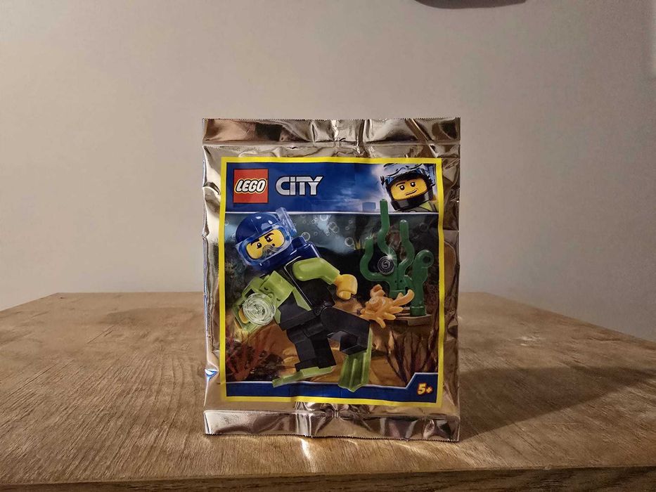LEGO City 951906 Nurek saszetka z klockami minifigurka