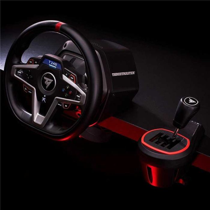 Thrustmaster T248 + Shifter Thrustmaster TH8S