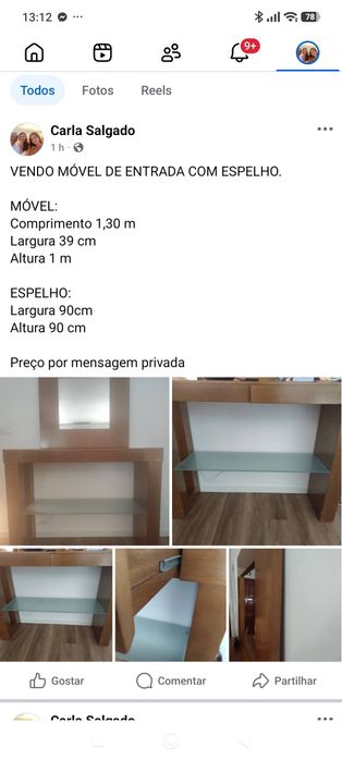 Móvel Entrada Com Espelho