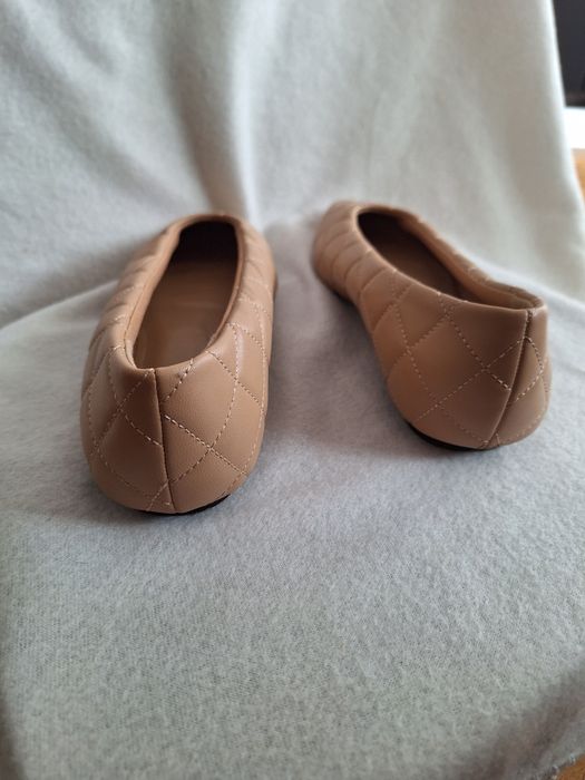 Baleriny beżowe H&M  roz.38,5-39