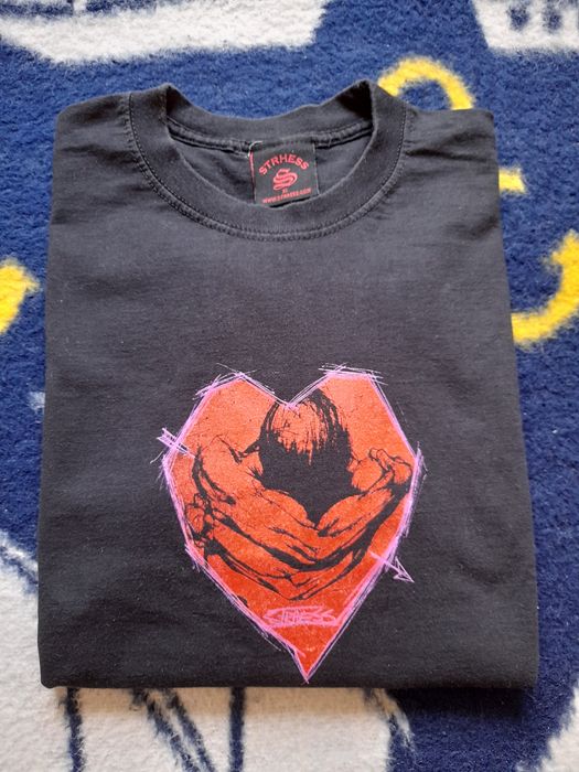 T-shirt męski XL z czerwonym sercem