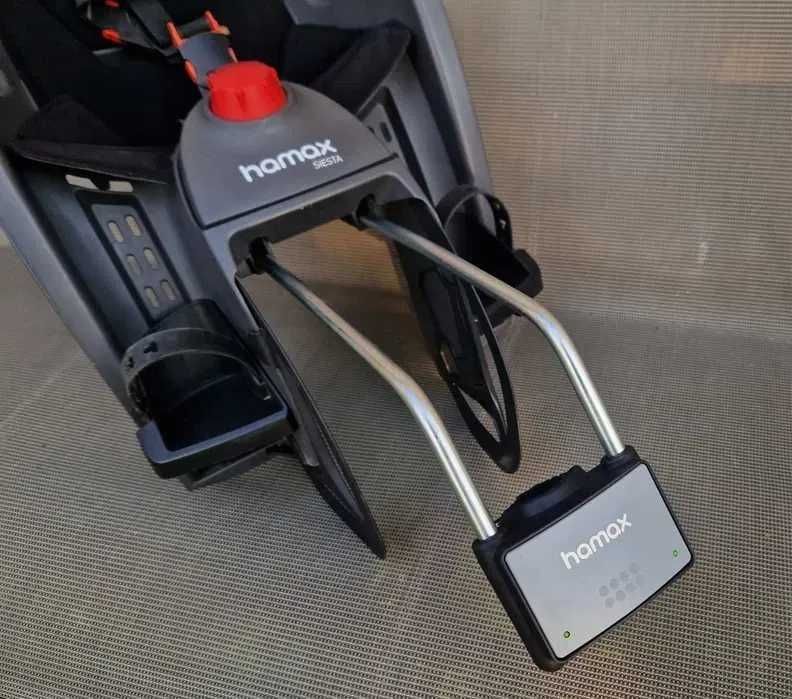 Fotelik rowerowy tylny Hamax Siesta uchylany na ramę pod siodełko
