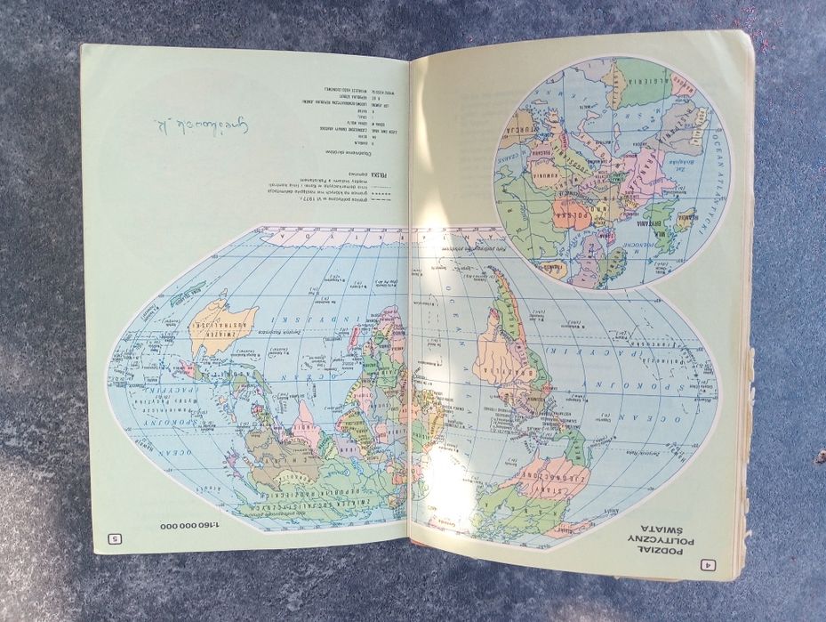 Stary Popularny Atlas Świata 1978 Aleksandrów Kujawski • OLX.pl