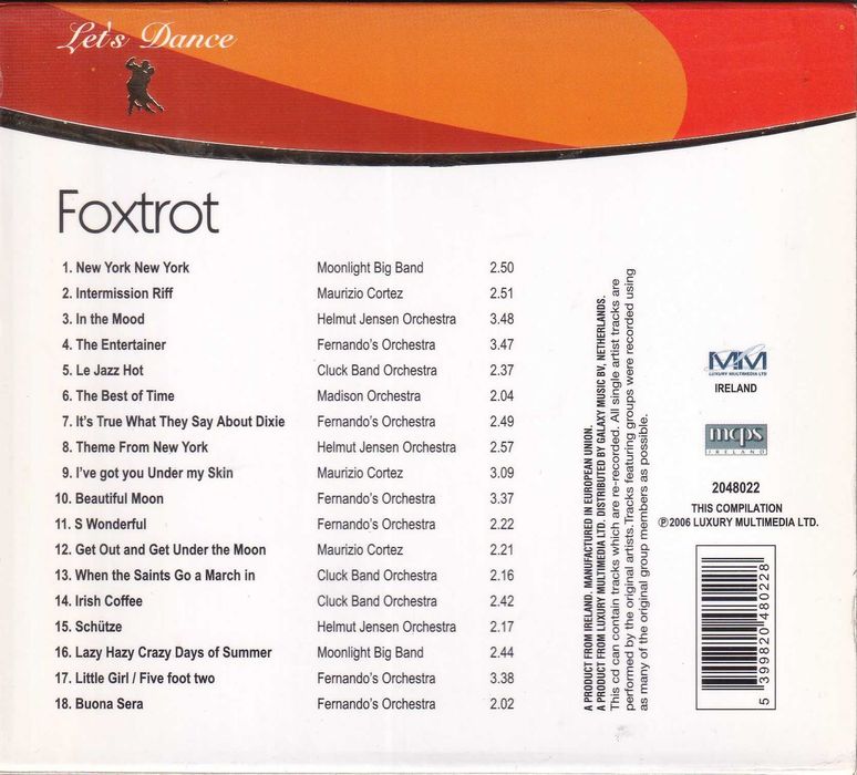 CD - Let's Dance - FOXTROT436057453752504321