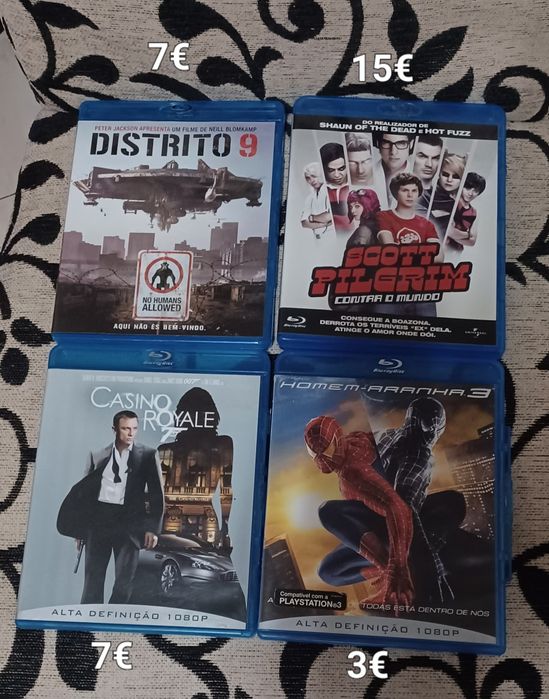 4 filmes Blu-Ray