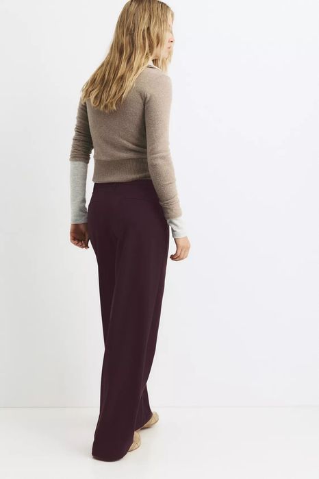 Елегантні штани із защіпами 34 38  pullandbear